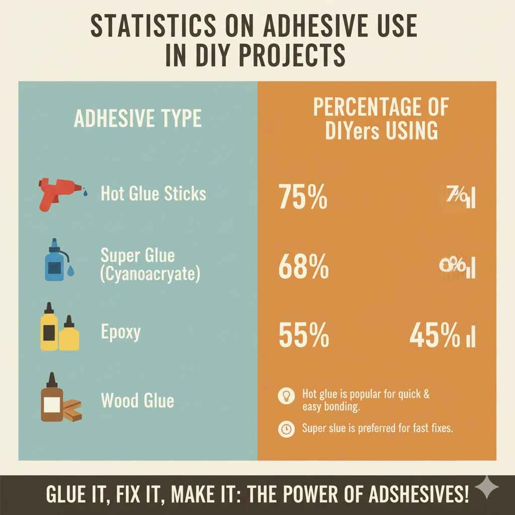 Statistics on Adhesive Use in DIY Projects