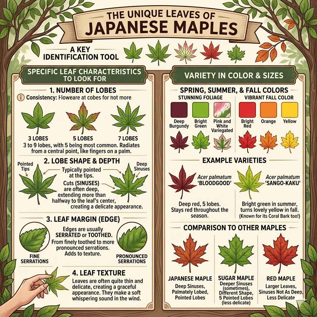 The Unique Leaves of Japanese Maples