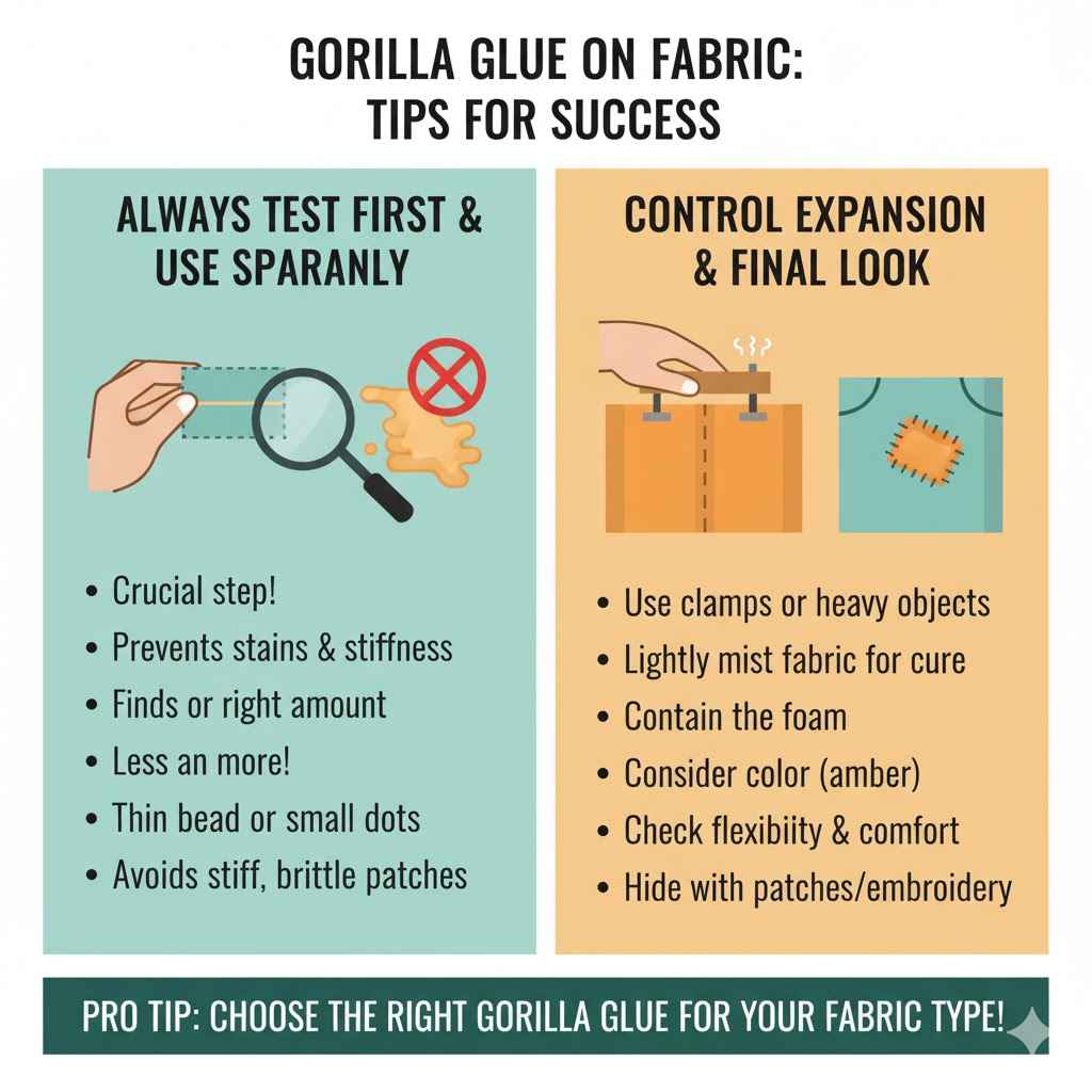 Tips for Success with Gorilla Glue on Fabric