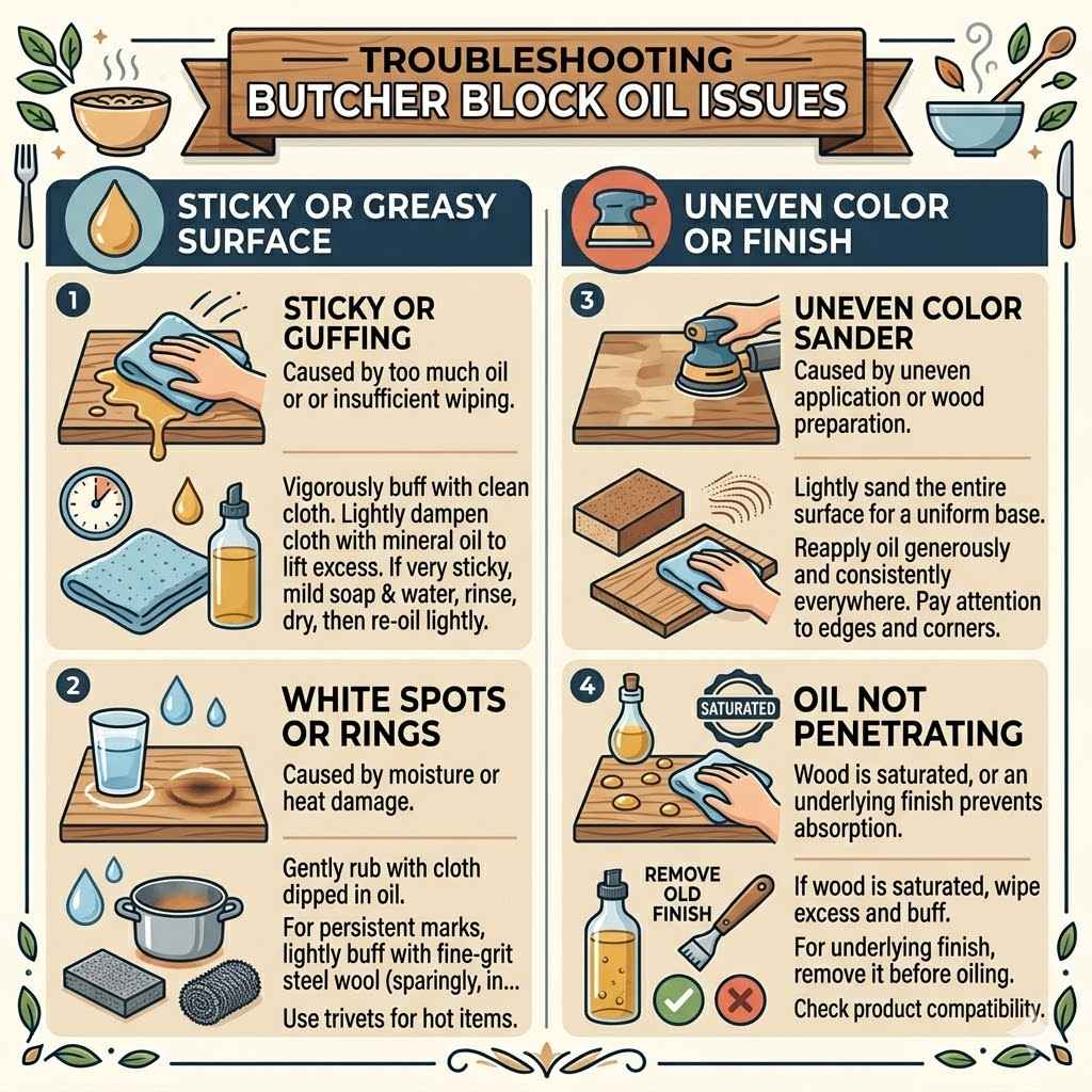 Troubleshooting Butcher Block Oil Issues