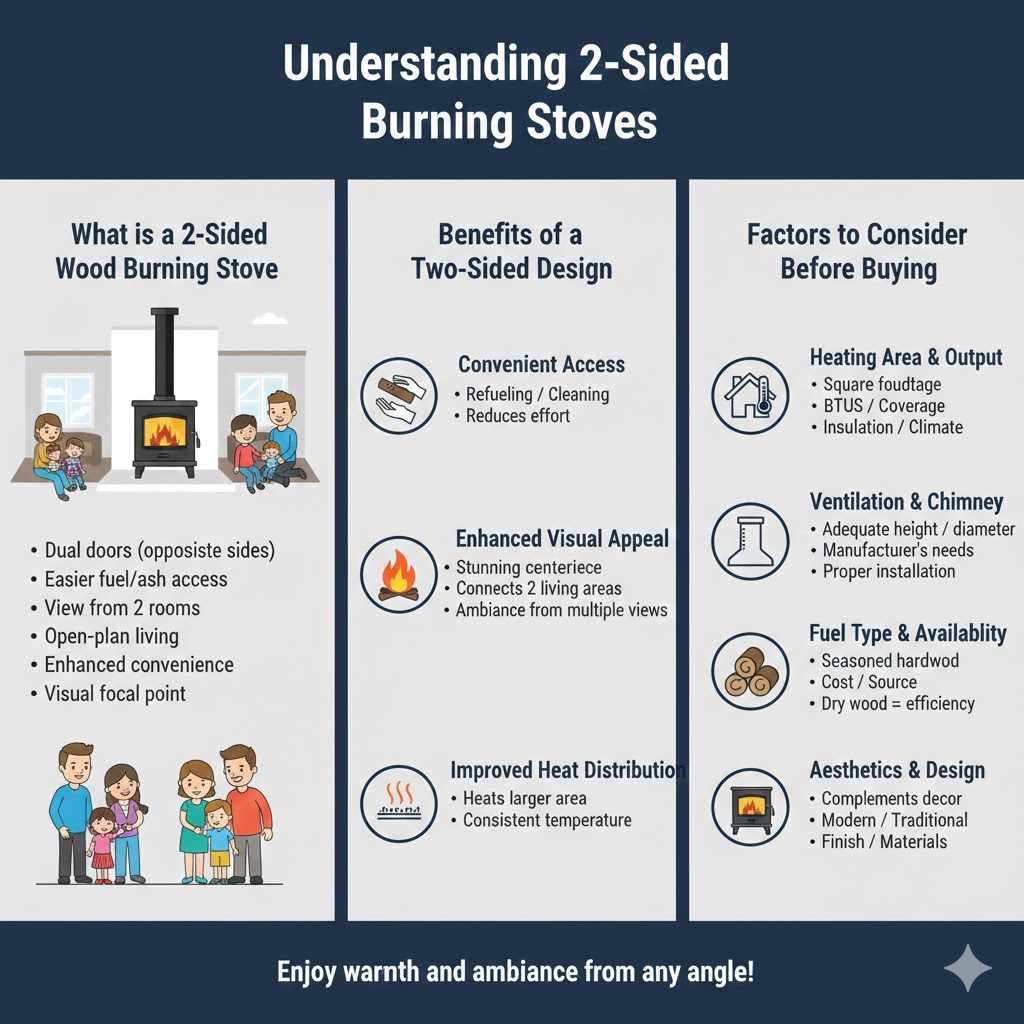 Understanding 2-Sided Wood Burning Stoves