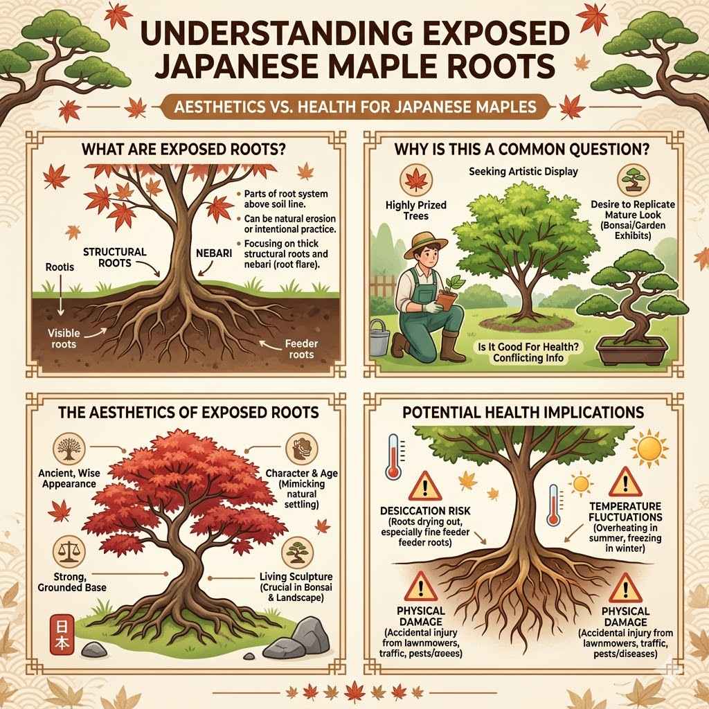 Understanding Exposed Japanese Maple Roots