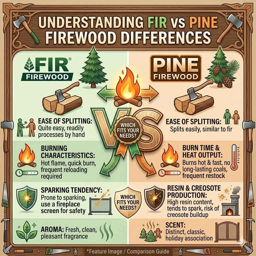 Understanding Fir vs Pine Firewood Differences