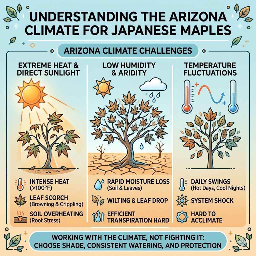 Understanding the Arizona Climate for Japanese Maples