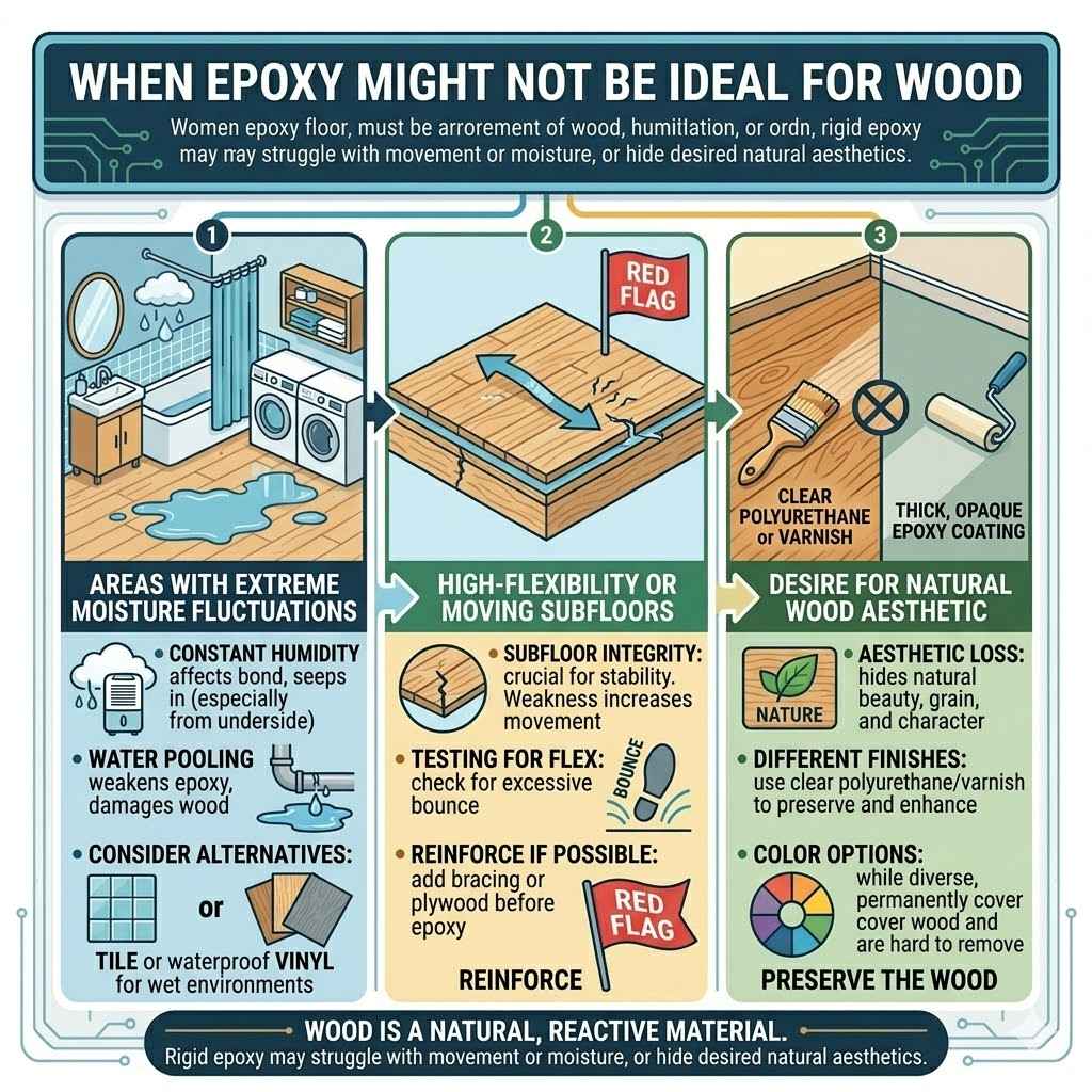 When Epoxy Might Not Be Ideal for Wood