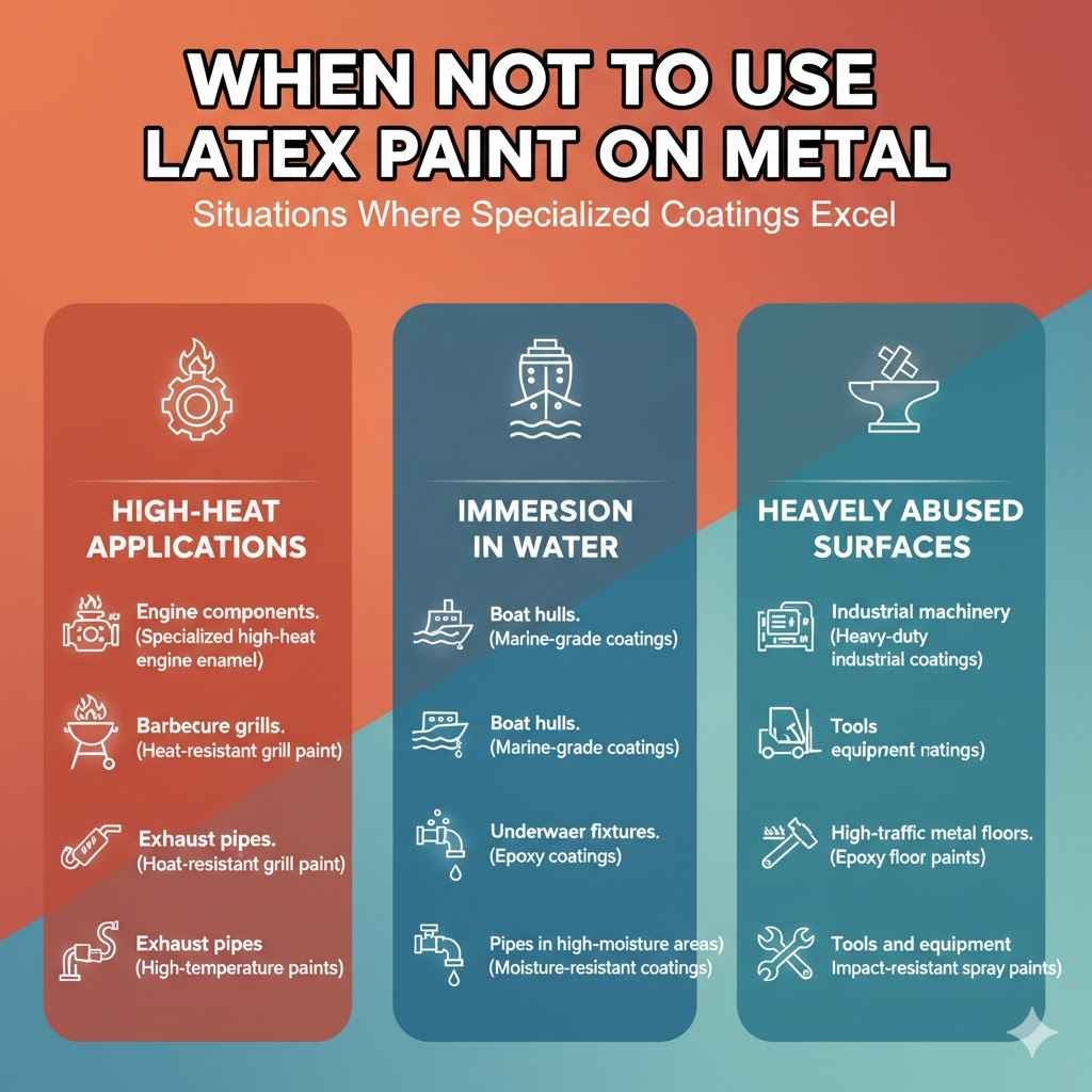 When Not to Use Latex Paint on Metal