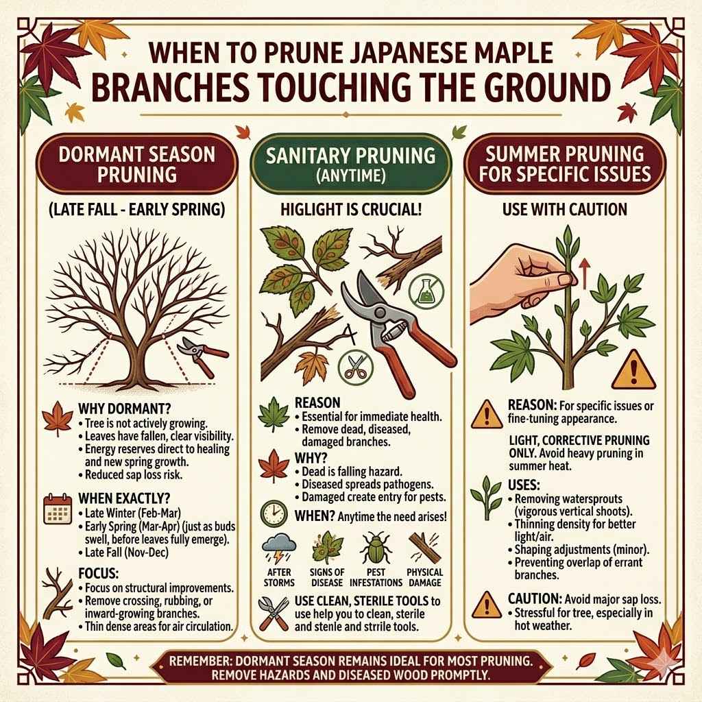 When To Prune Branches Touching The Ground