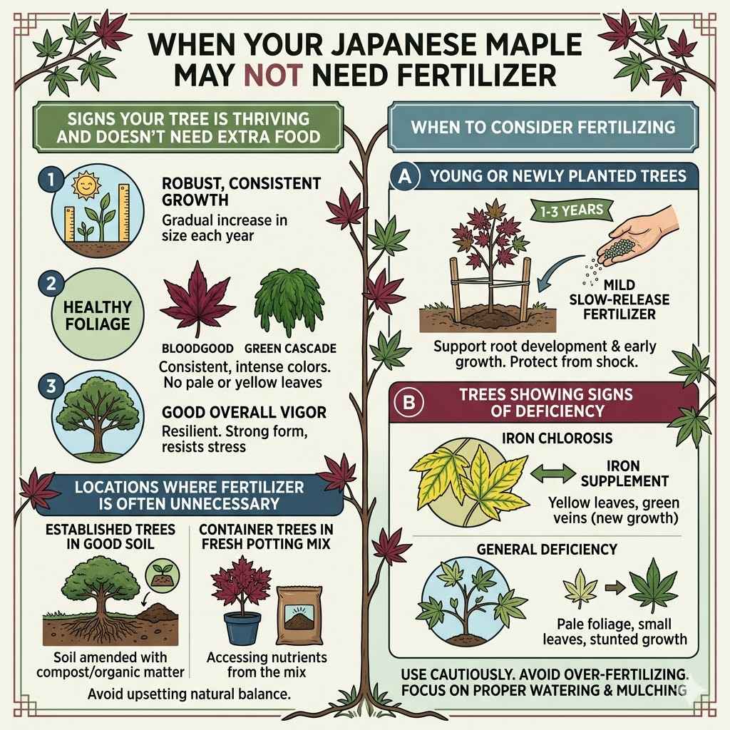 When Your Japanese Maple May Not Need Fertilizer