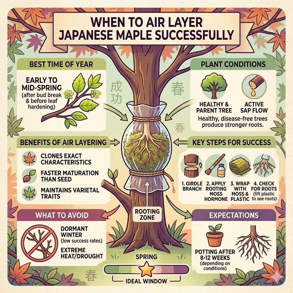 When to Air Layer Japanese Maple Successfully
