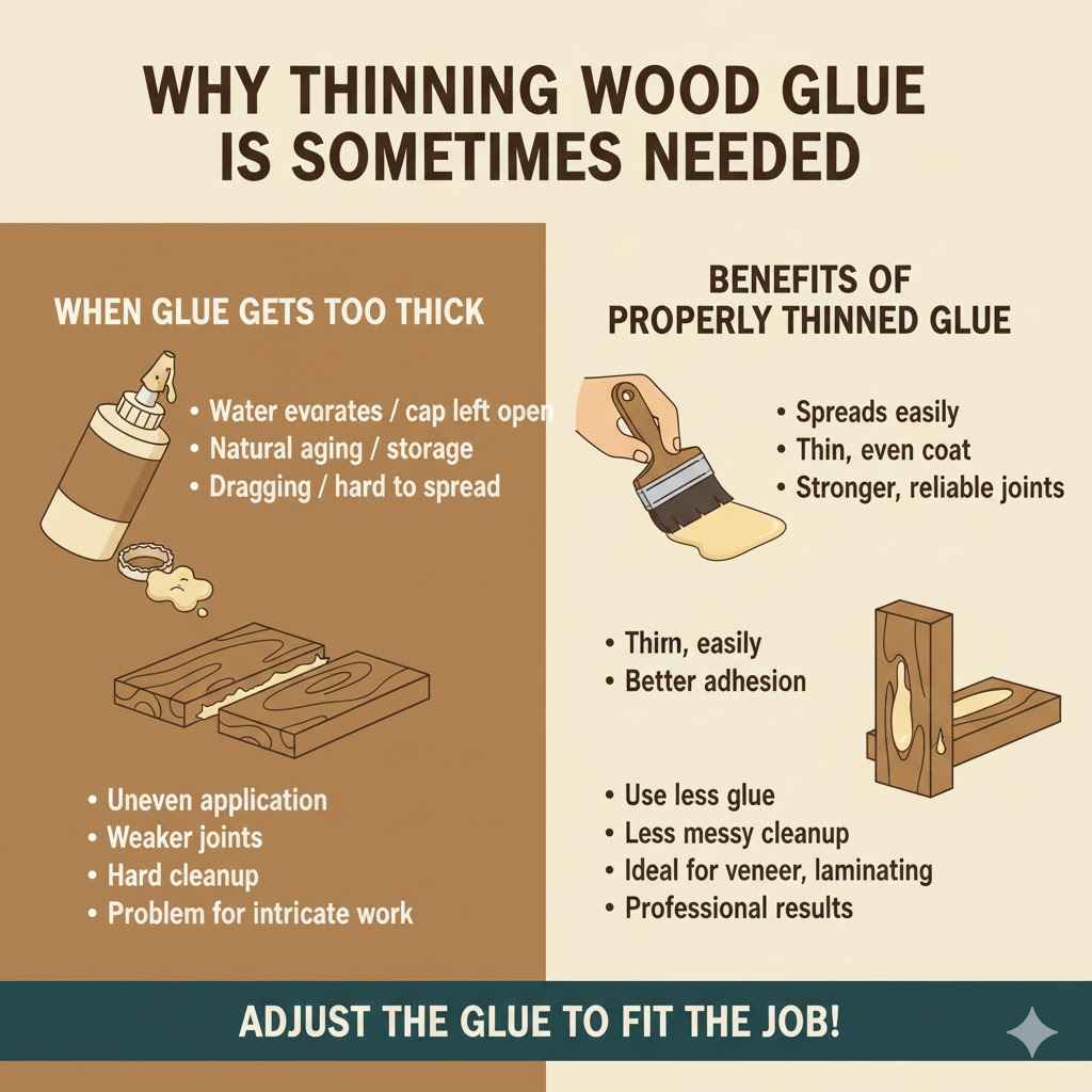Why Thinning Wood Glue Is Sometimes Needed