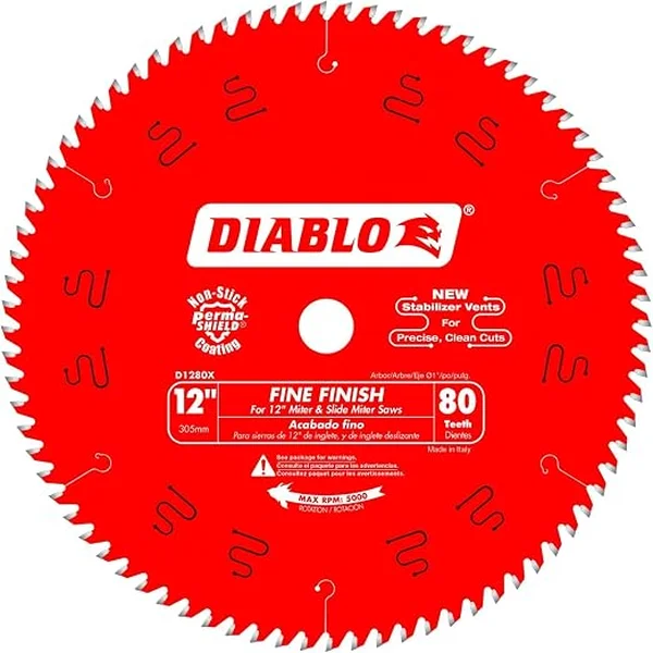 Diablo D1280X 12-inch 80-tooth fine finish miter saw blade