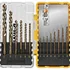 DEWALT DWA1240 cobalt alloy steel drill bit set with pilot point