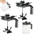 Paint mixing mate lid kit for stirring storing and pouring thinned paint