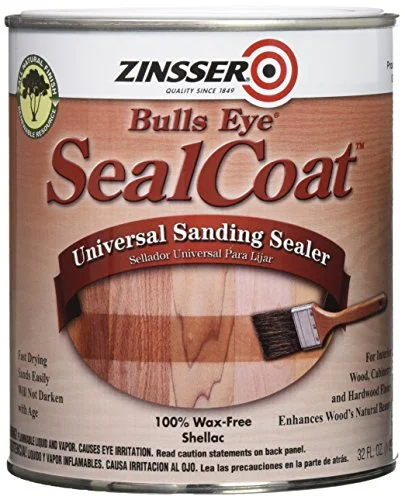 Zinsser Bulls Eye SealCoat dewaxed shellac universal sanding sealer can