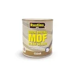 Rustins Quick Drying MDF Clear Sealer can, 250ml, used to seal MDF edges against moisture