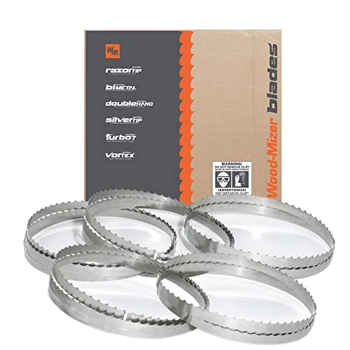 Wood-Mizer 158 inch sawmill bandsaw blades 5-pack