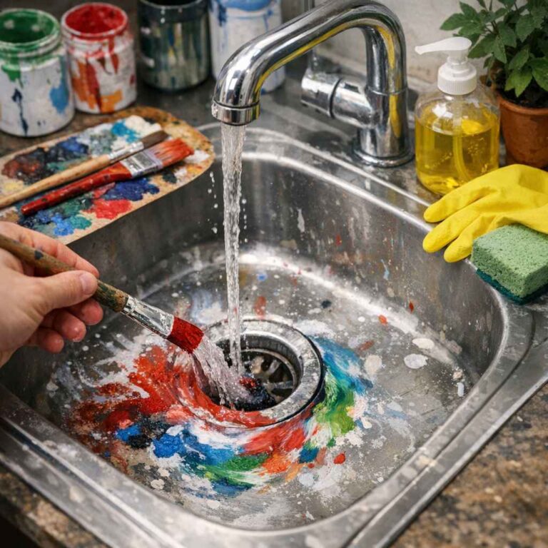 An I Wash Paint Down the Sink?