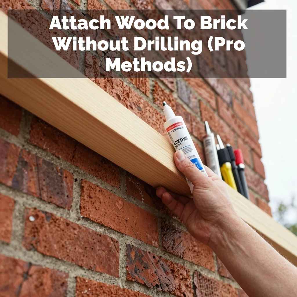 Attach Wood To Brick Without Drilling