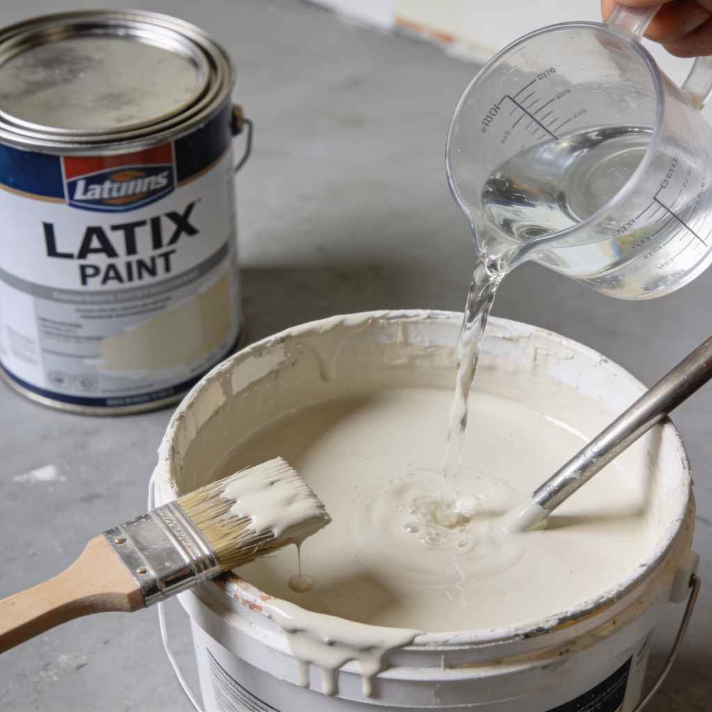 Can Latex Paint Be Thinned With Water Local Pro Ratios
