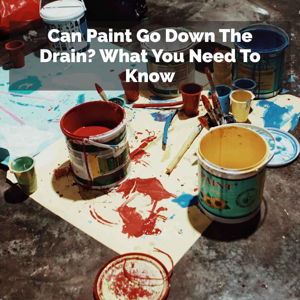 Can Paint Go Down The Drain