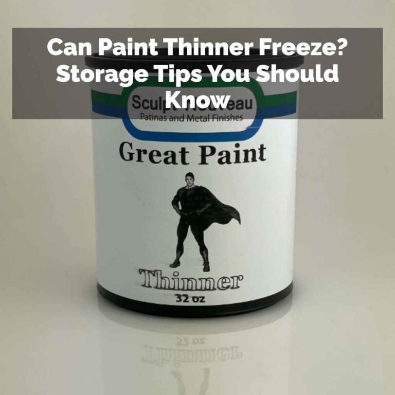 Can Paint Thinner Freeze