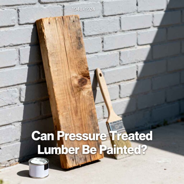 Can Pressure Treated Lumber Be Painted?