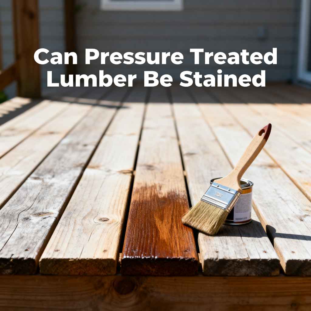 Can Pressure Treated Lumber Be Stained