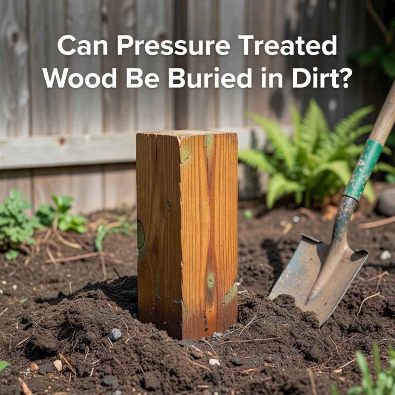 Can Pressure Treated Wood Be Buried in Dirt