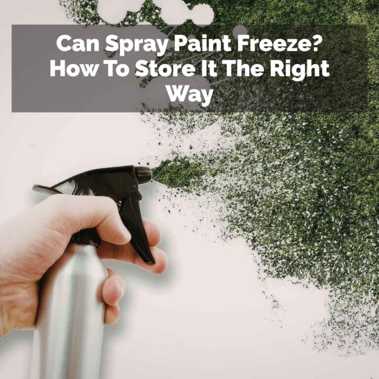 Can Spray Paint Freeze