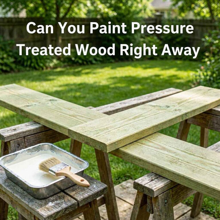 Can You Paint Pressure Treated Wood Right Away