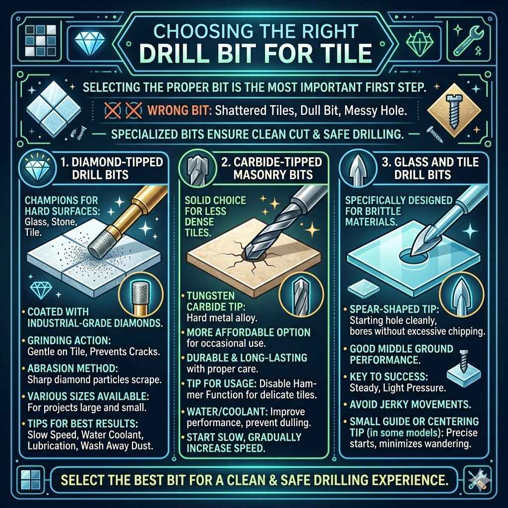 Choosing the Right Drill Bit for Tile