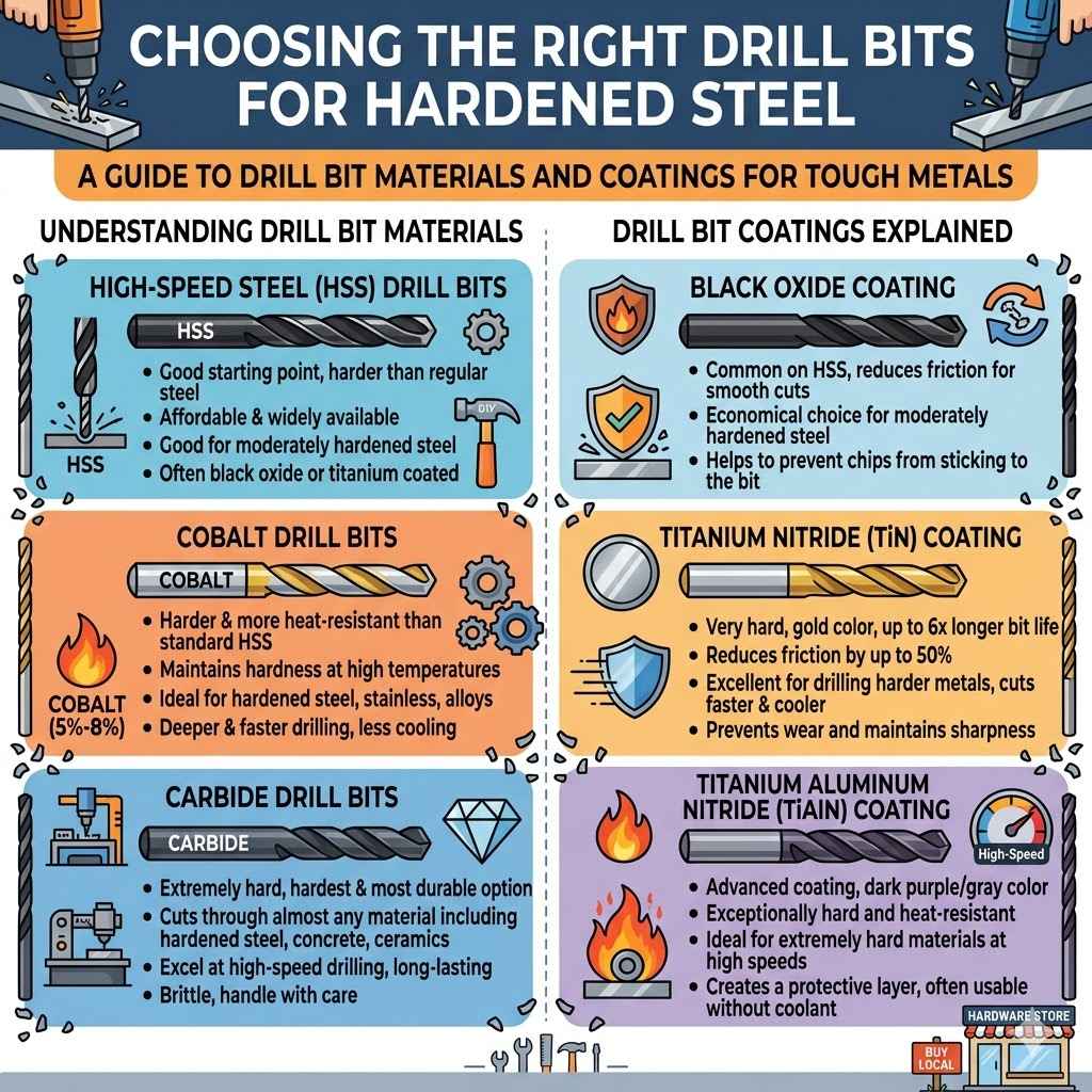 Choosing the Right Drill Bits for Hardened Steel