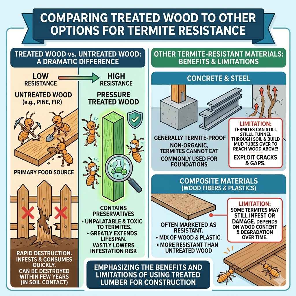 Comparing Treated Wood To Other Options