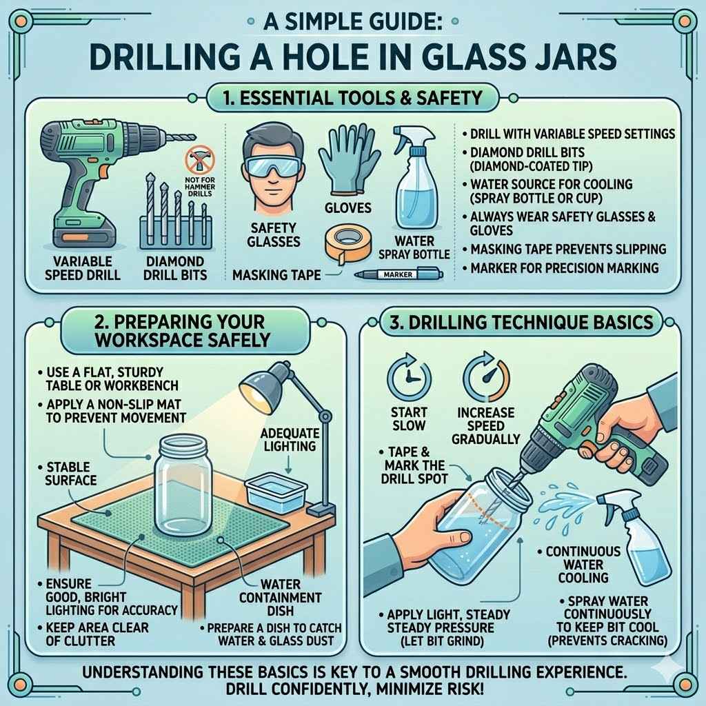 Drilling a Hole in Glass Jars A Simple Guide