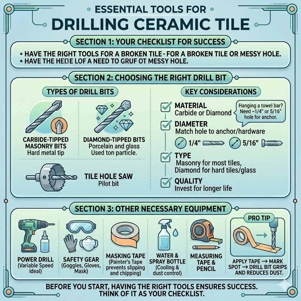 Essential Tools for Drilling Ceramic Tile