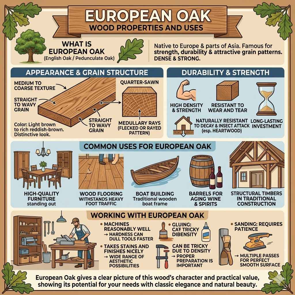 European Oak Wood Properties And Uses