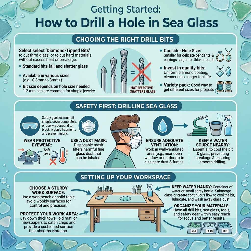 Getting Started How to Drill a Hole in Sea Glass