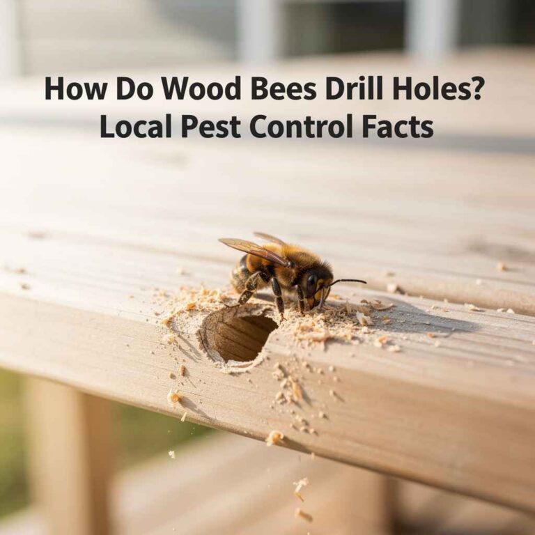 How Do Wood Bees Drill Holes