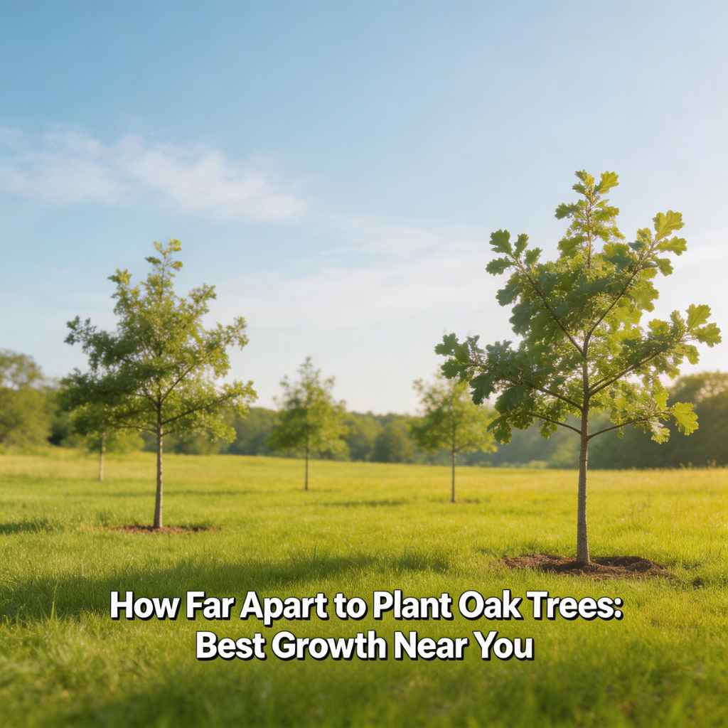 How Far Apart to Plant Oak Trees