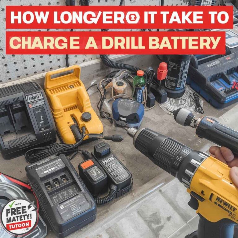 How Long Does It Take To Charge A Drill Battery?