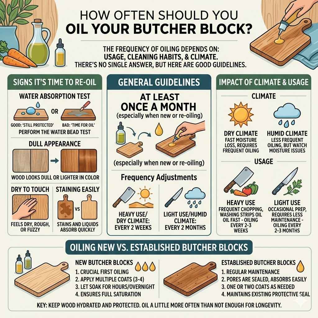 How Often Should You Oil Your Butcher Block