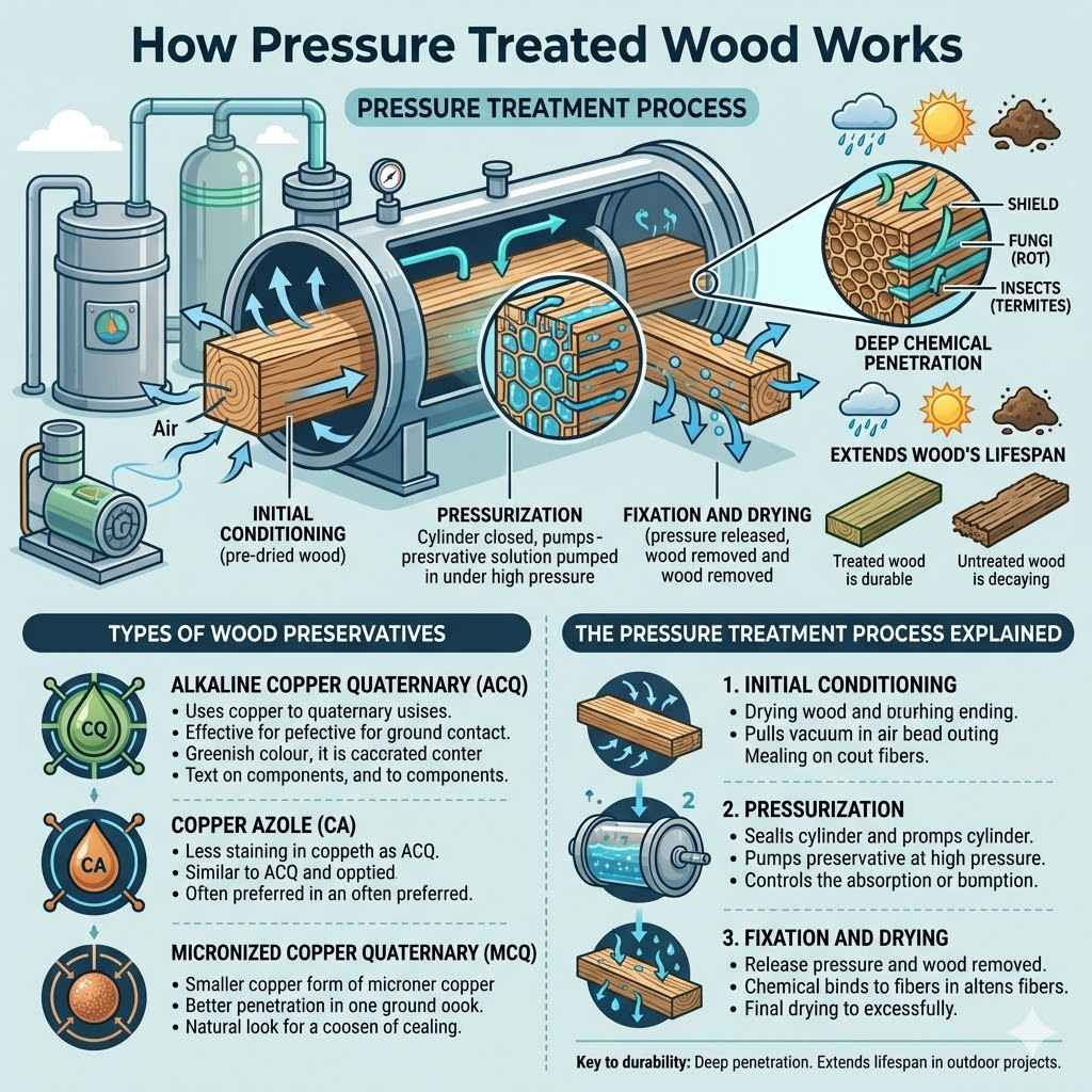 How Pressure Treated Wood Works