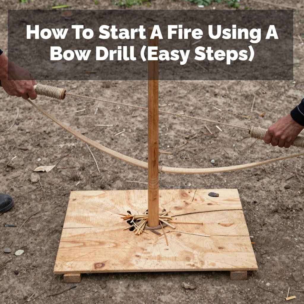 How To Start A Fire Using A Bow Drill