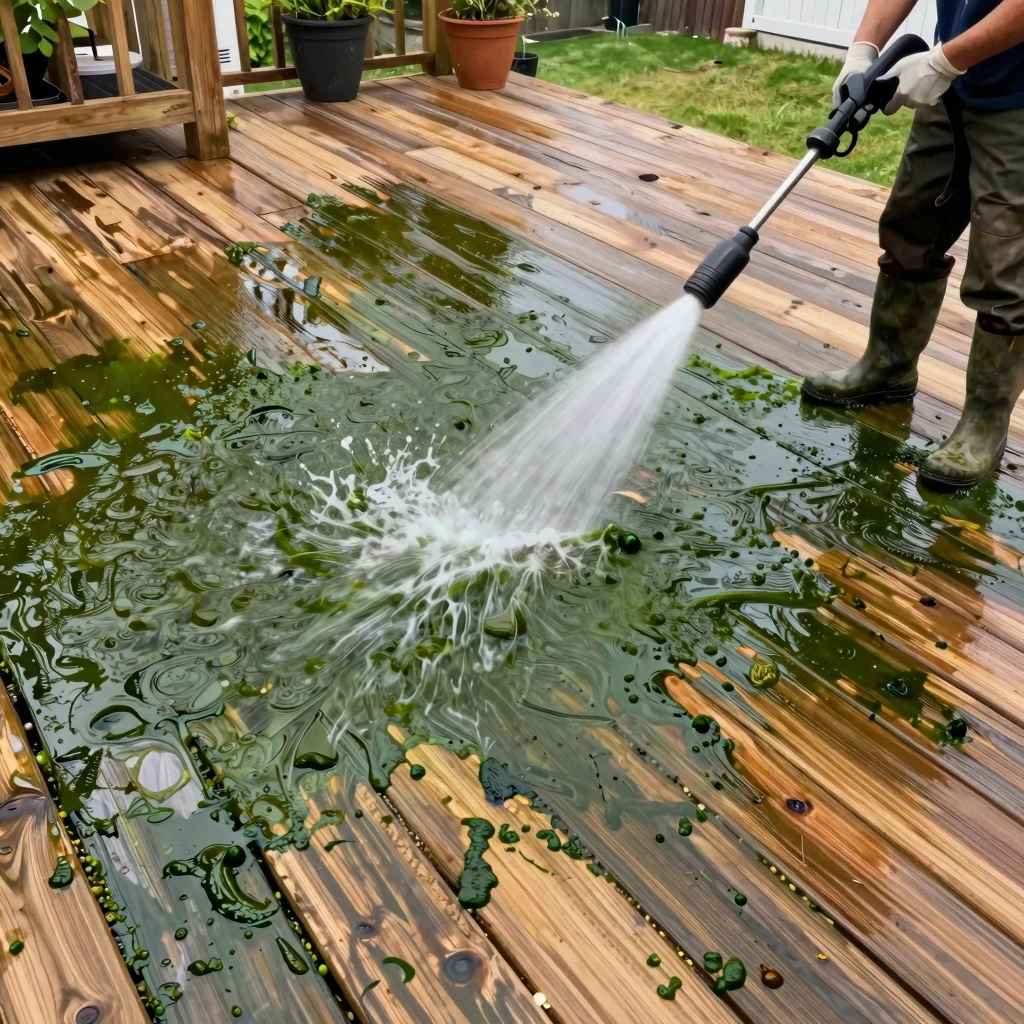 How to Clean Algae Off a Wood Deck Fast and Effectively