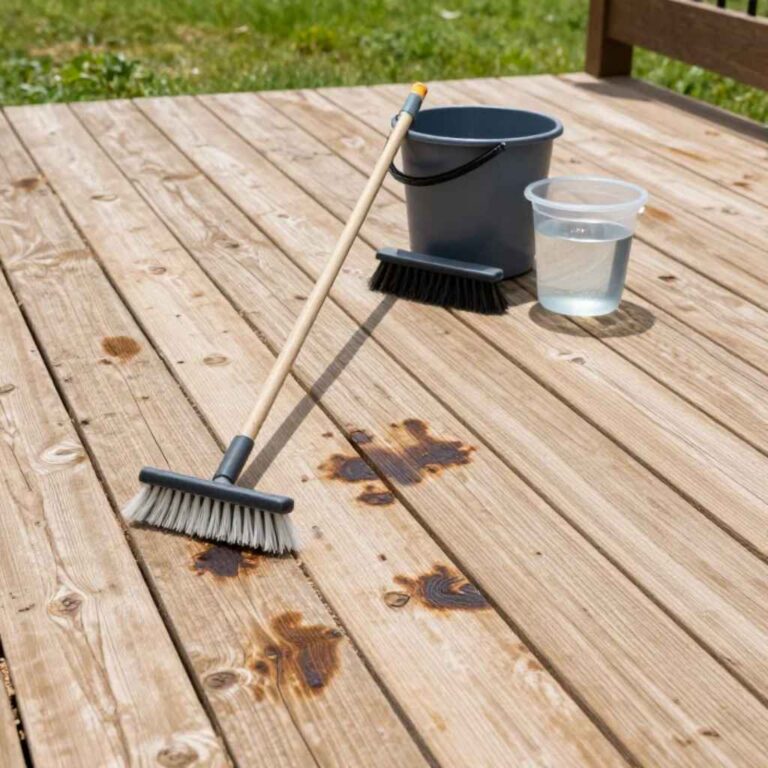 How to Clean a Stained Deck Without Ruining the Wood