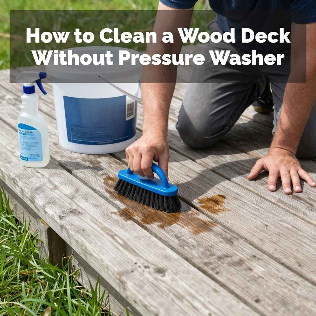 How to Clean a Wood Deck Without Pressure Washer