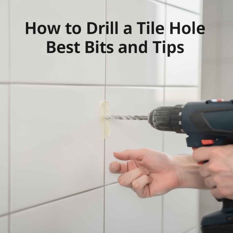 How to Drill a Tile Hole Best Bits and Tips