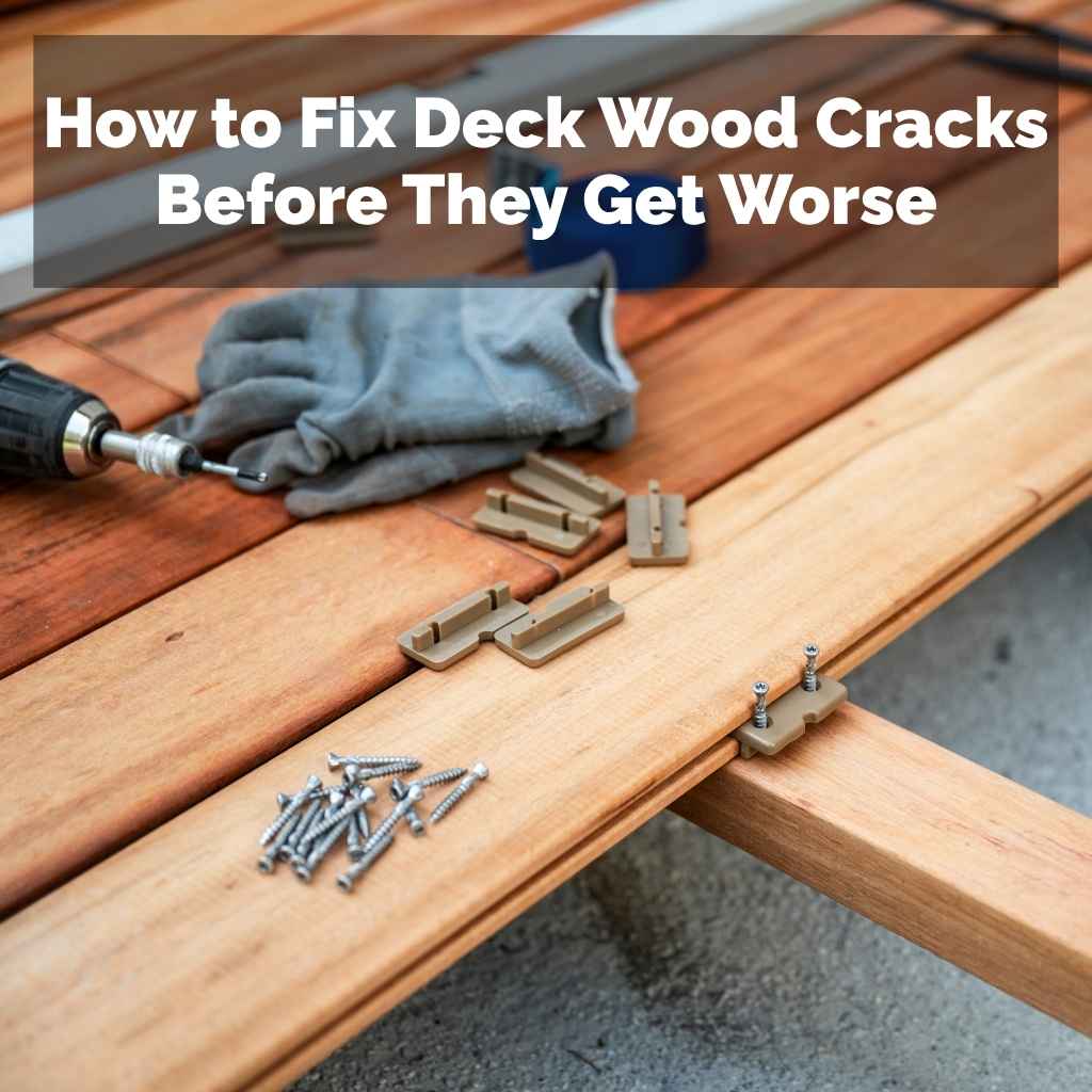 How to Fix Deck Wood Cracks Before They Get Worse