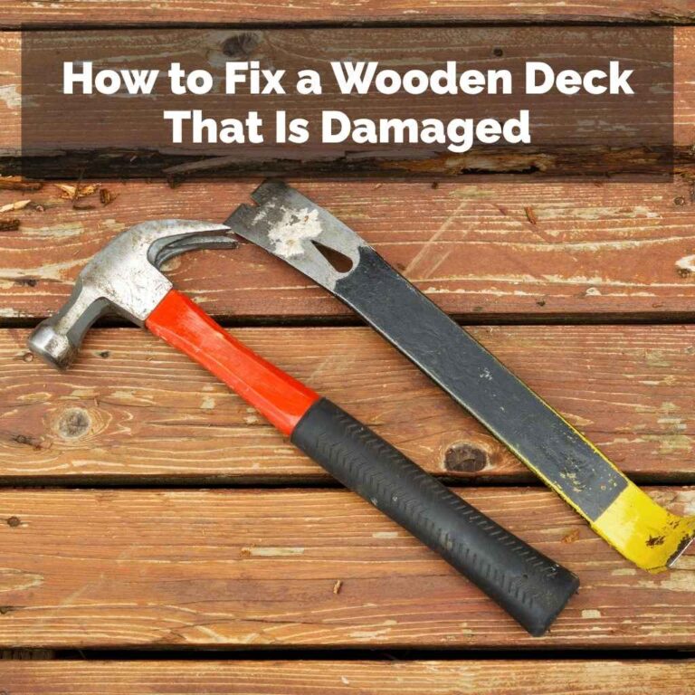 How to Fix a Wooden Deck That Is Damaged