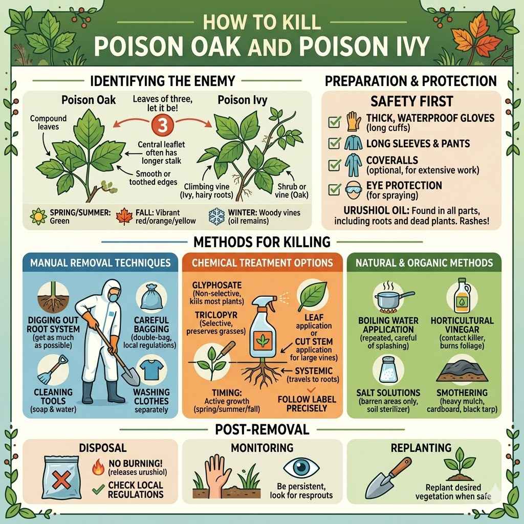 How to Kill Poison Oak and Poison Ivy